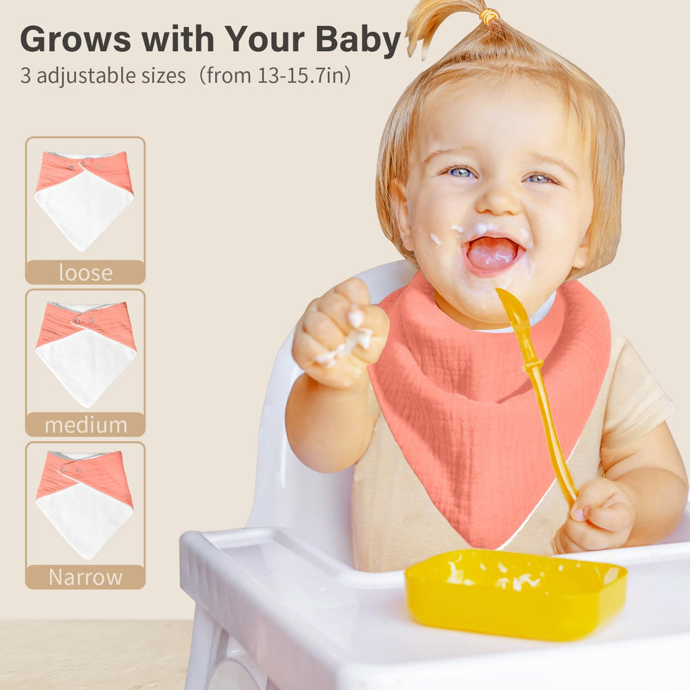 NISXABEBE muslin bib solid-colors-pack presents versatile color options