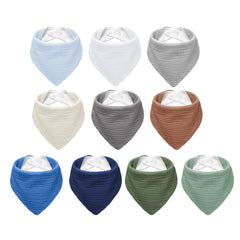 NISXABEBE muslin bib soft-front shows gentle comfort for drool-prone babies.