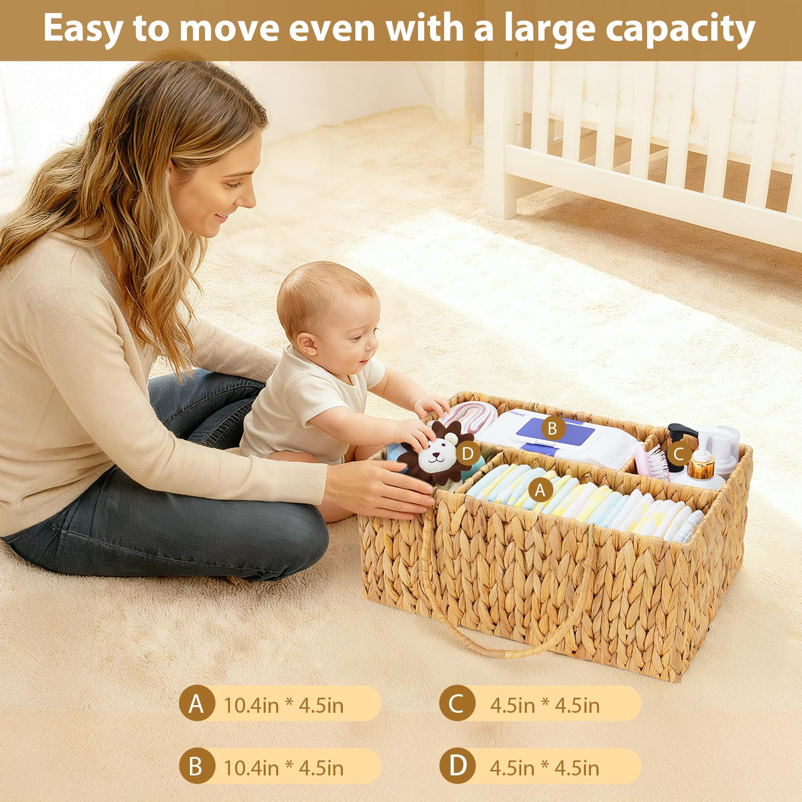 Niuirt baby shower gift idea organization presents stylish, functional support for new parents.