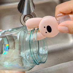 NiuXTool bunny-design cleaner in pink with ergonomic grip.