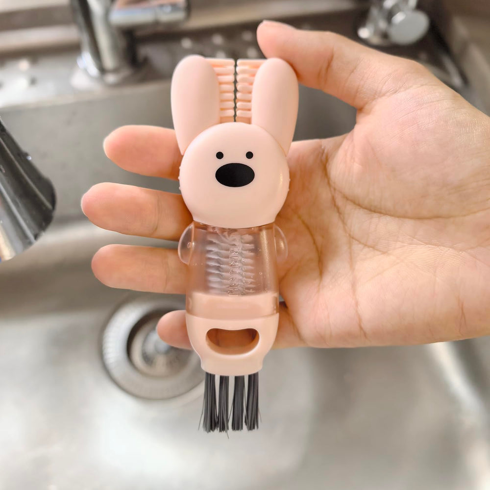 NiuXTool edge scraper removes stubborn residue from lids.
