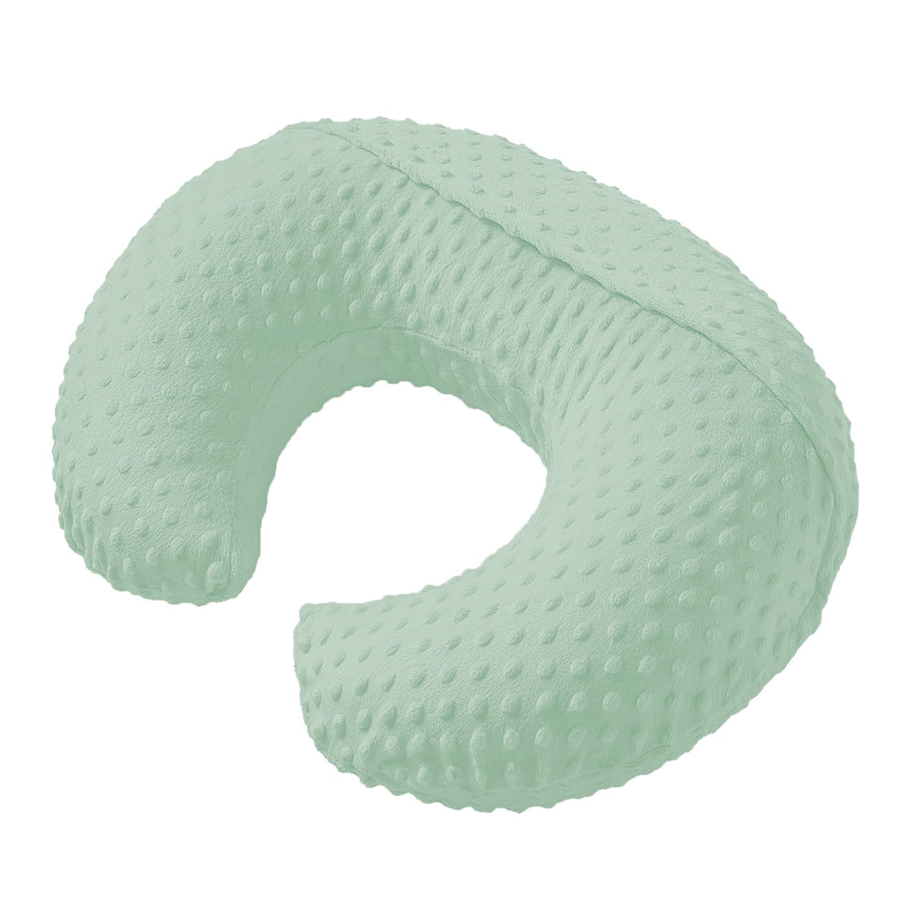 NIVAVA BABY nursing pillow demonstrates baby positioning for comfortable feeding