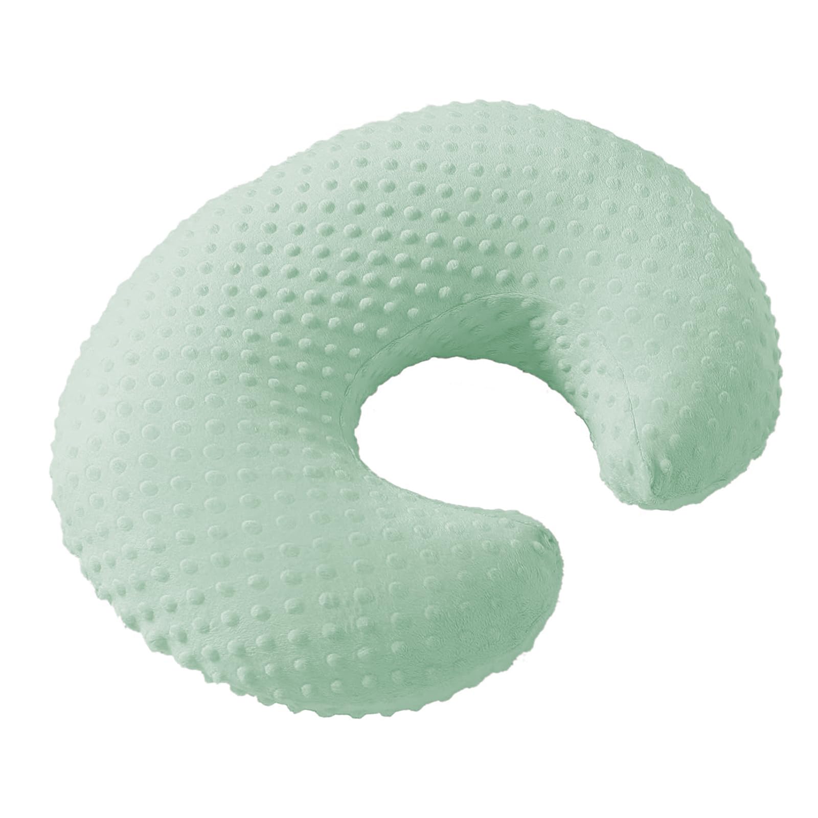 NIVAVA BABY nursing pillow removable cover close-up highlighting easy-to-clean fabric
