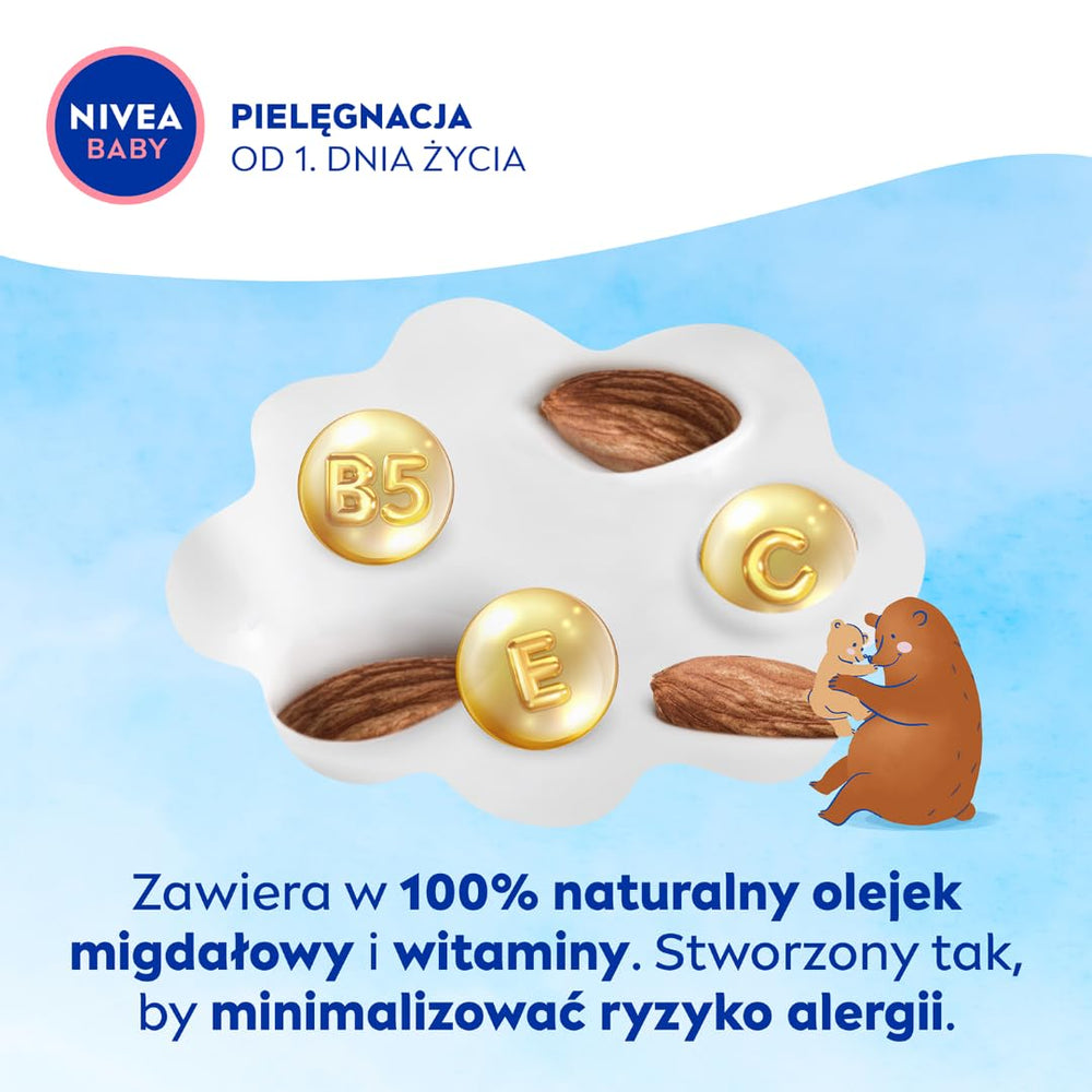 NIVEA Baby Soft Cream jar with soft lighting for calming baby skincare routine.