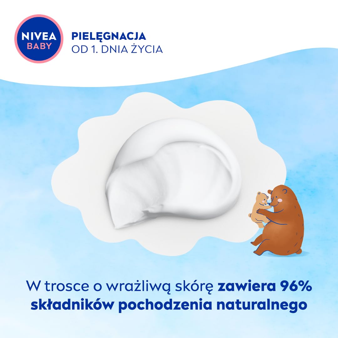 NIVEA Baby Soft Cream logo visible signals trusted baby care.