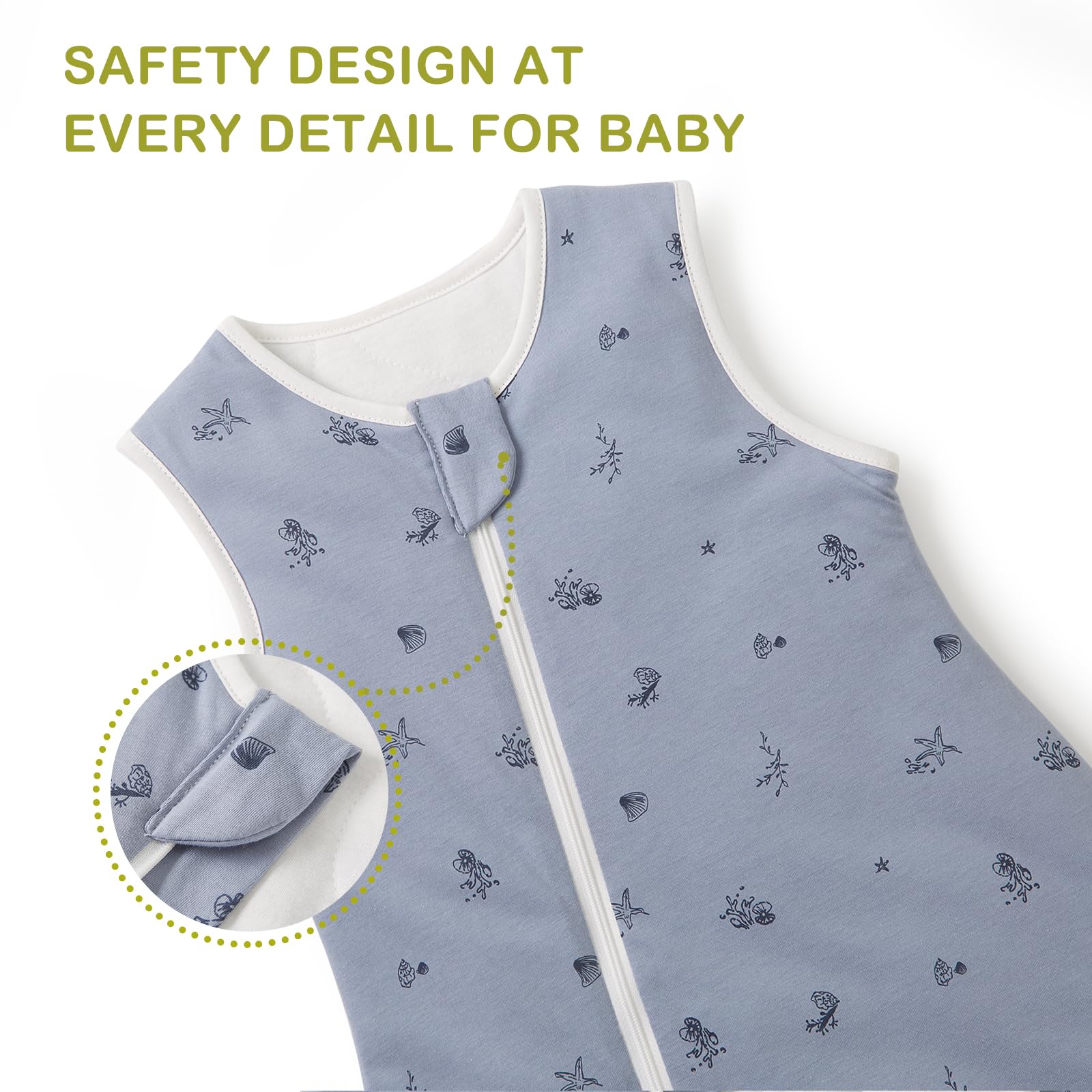 Nivolltha ocean color wearable blanket suitable for year-round use.