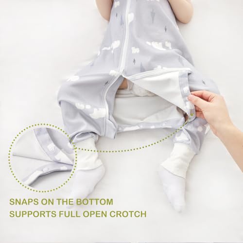 Nivolltha sleep sack two-way zipper enables easy dressing