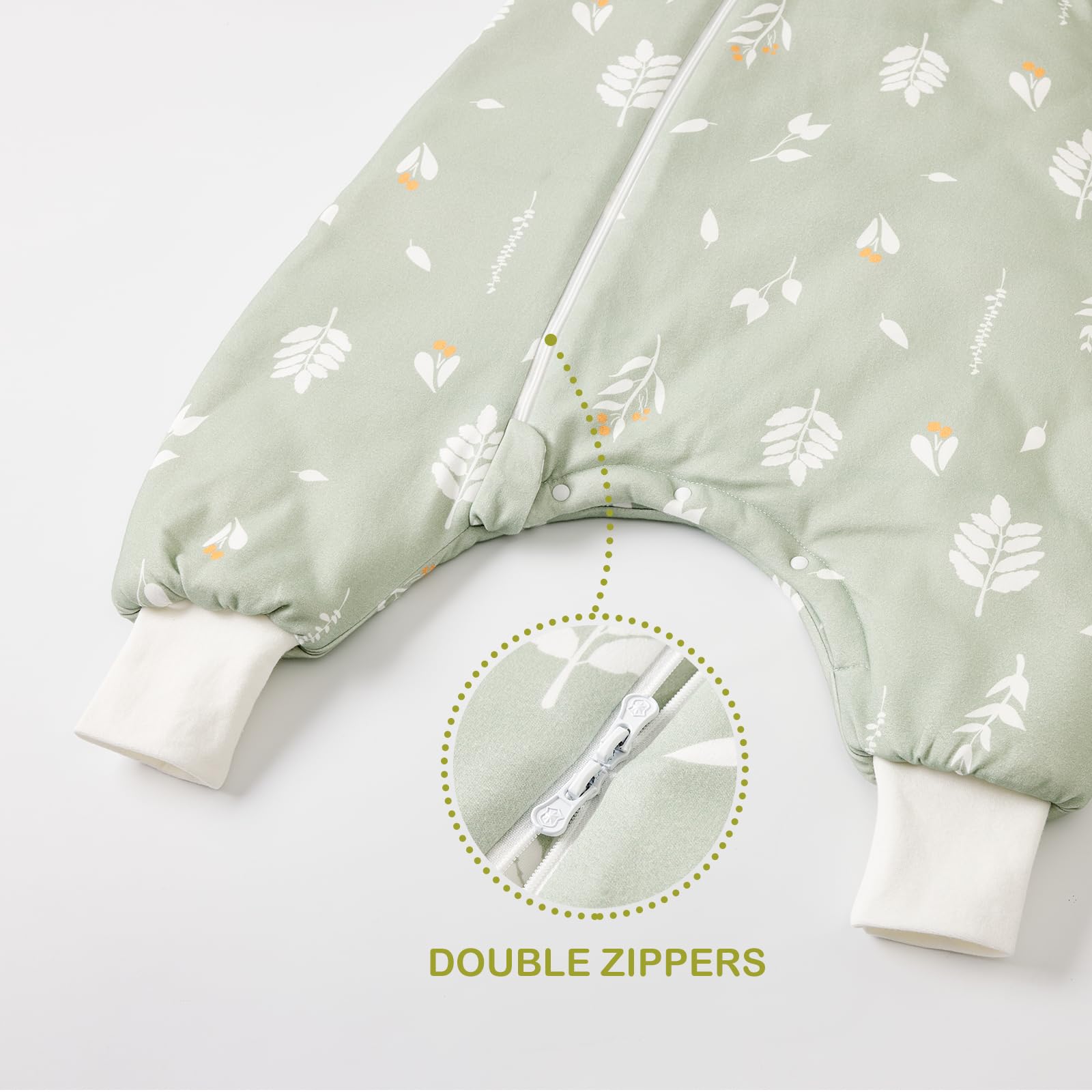 Nivolltha snug cuffs at wrists and ankles keep fabric in place.