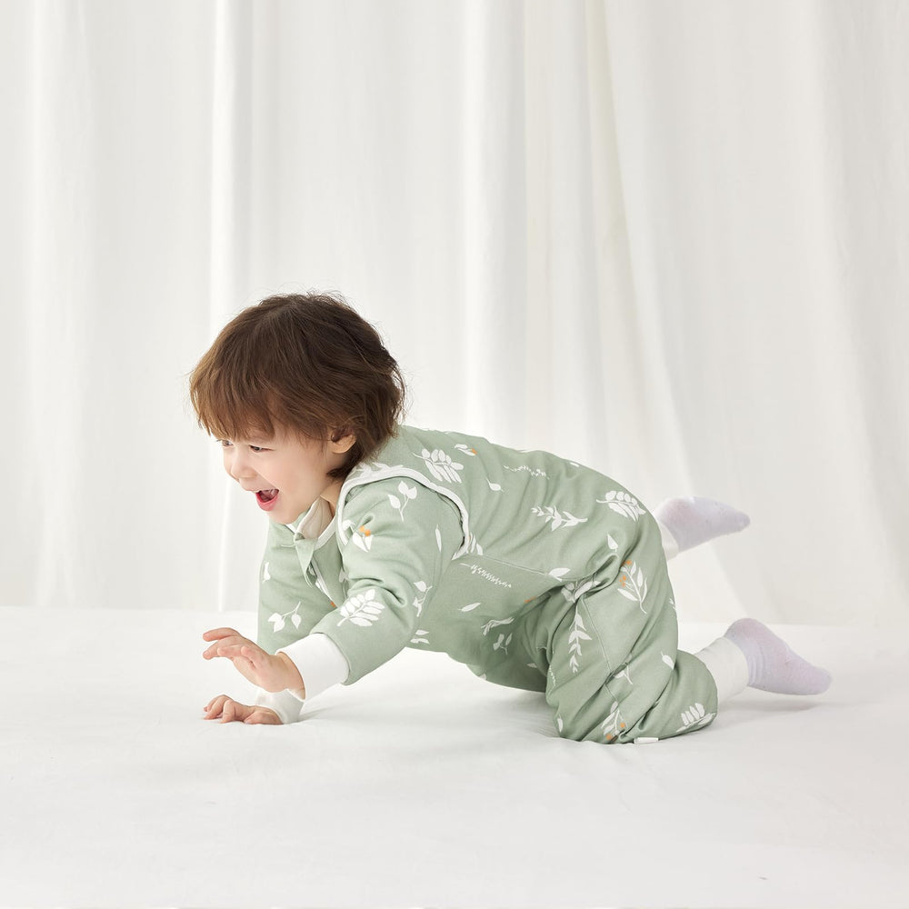 Nivolltha foliage sleep sack offers cozy warmth in cool bedrooms.