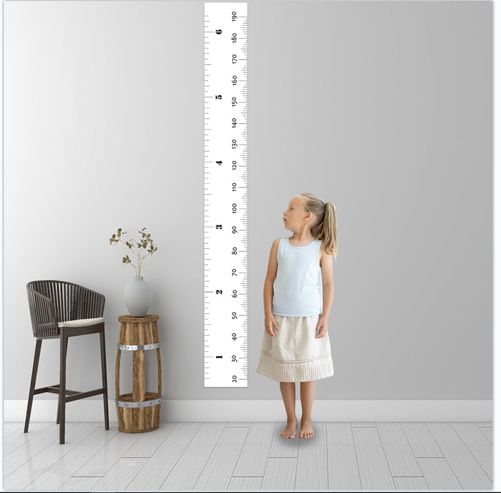 Niwo ART baby growth chart wall decor on clean wall for accurate height tracking