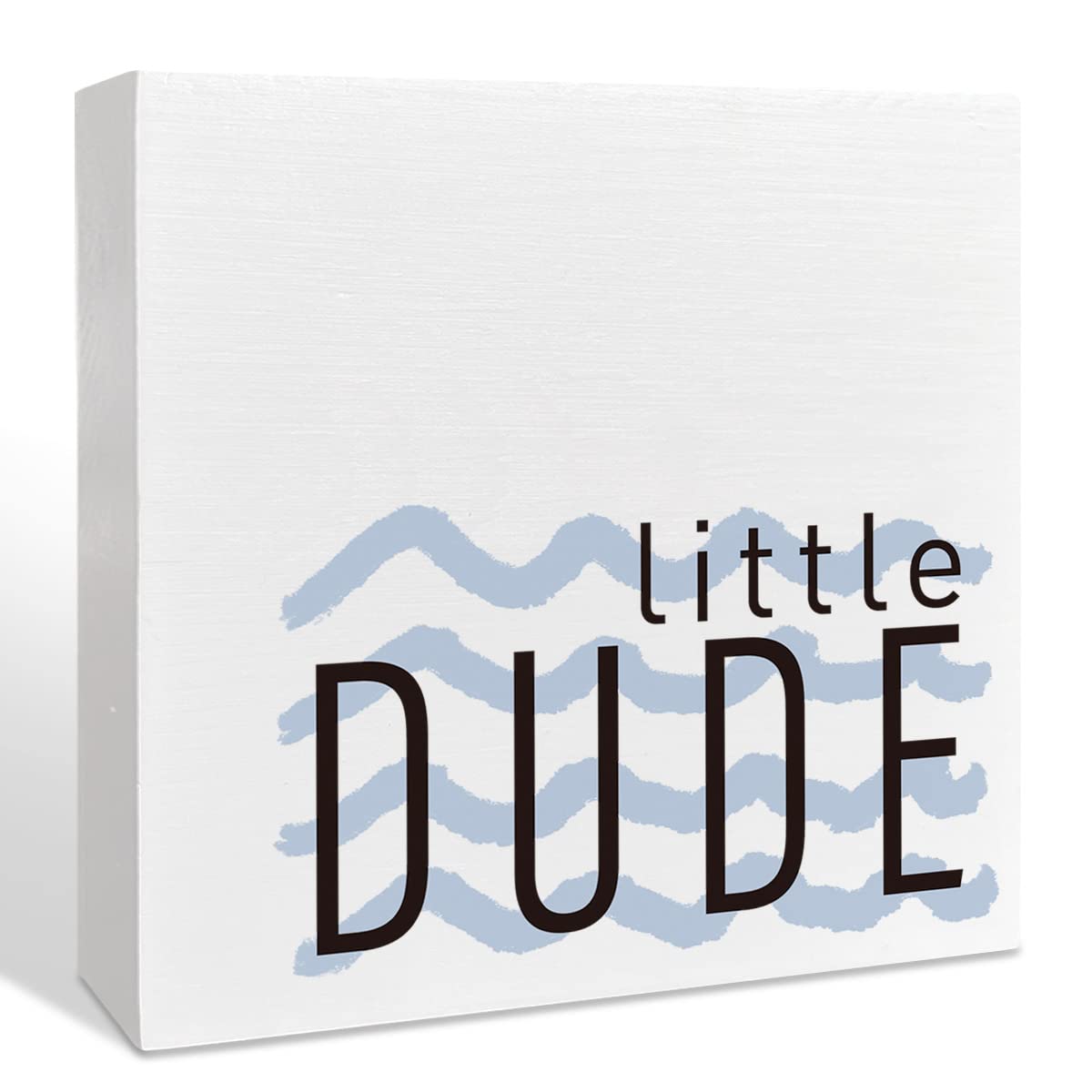 NKBINLILI Little Dude box sign, nursery decor, adds cozy charm to baby room.