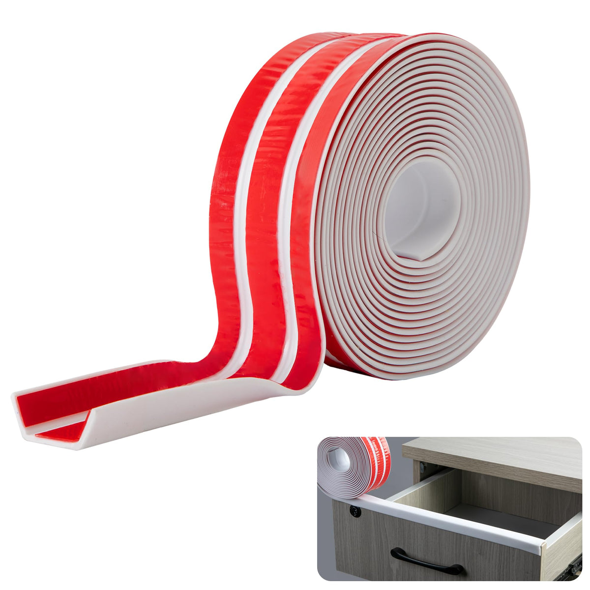 Nkiy Quen edge protector on cabinet edge protects against chips and scratches