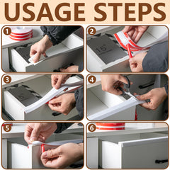 Nkiy Quen flexible edge protector around curved cabinet corner