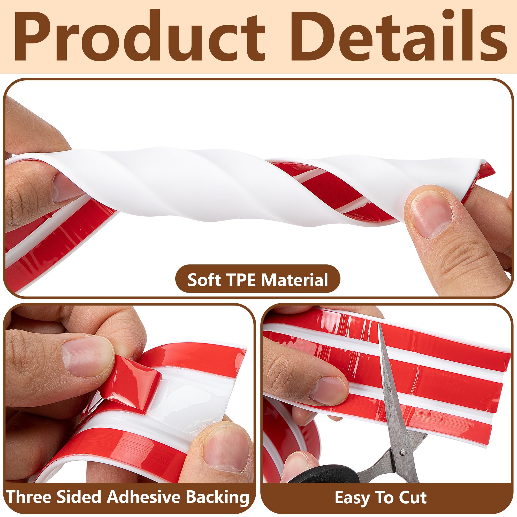 Nkiy Quen U-channel rubber edge trim bending around edge