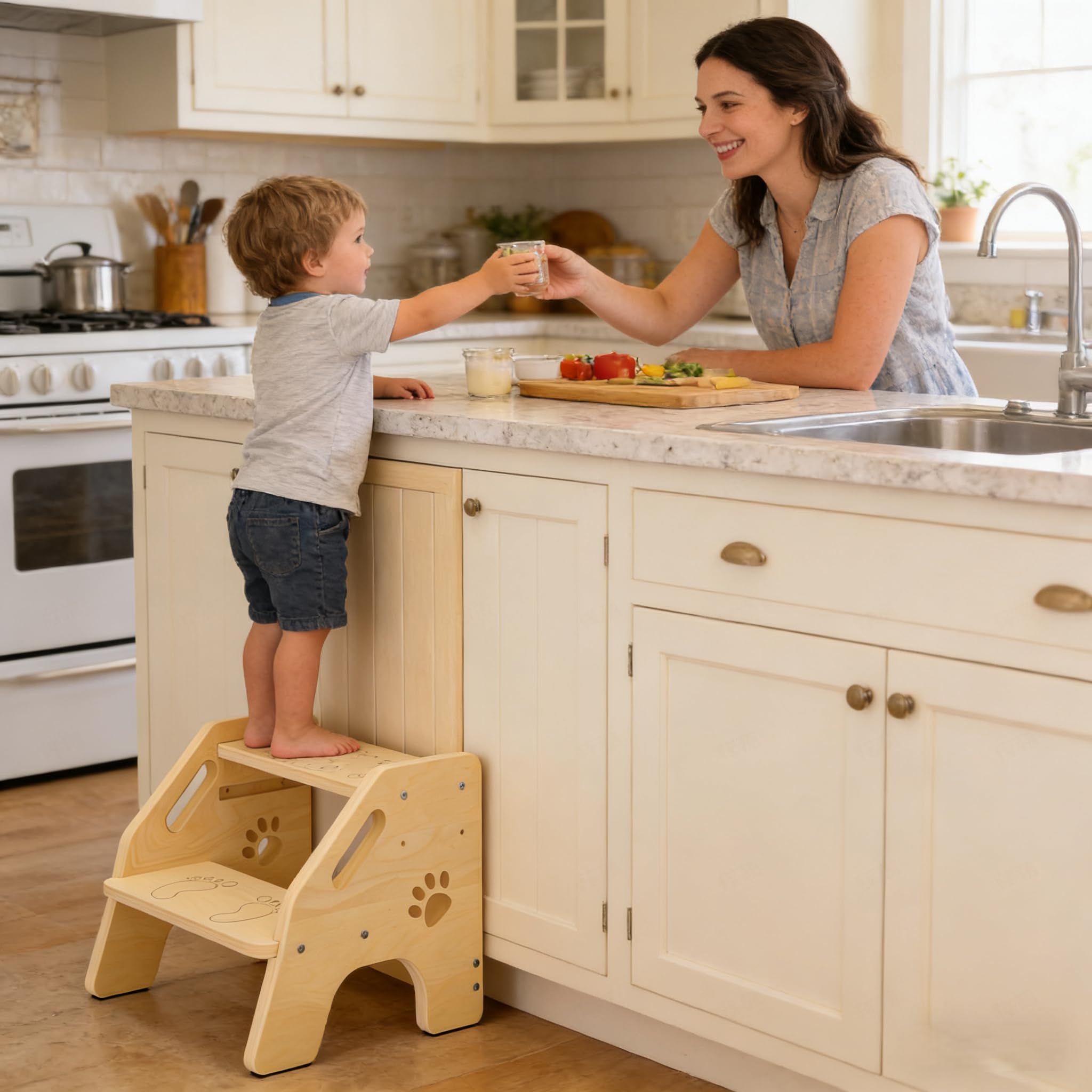 NMEO potty-training-ready stool supports independent bathroom sessions