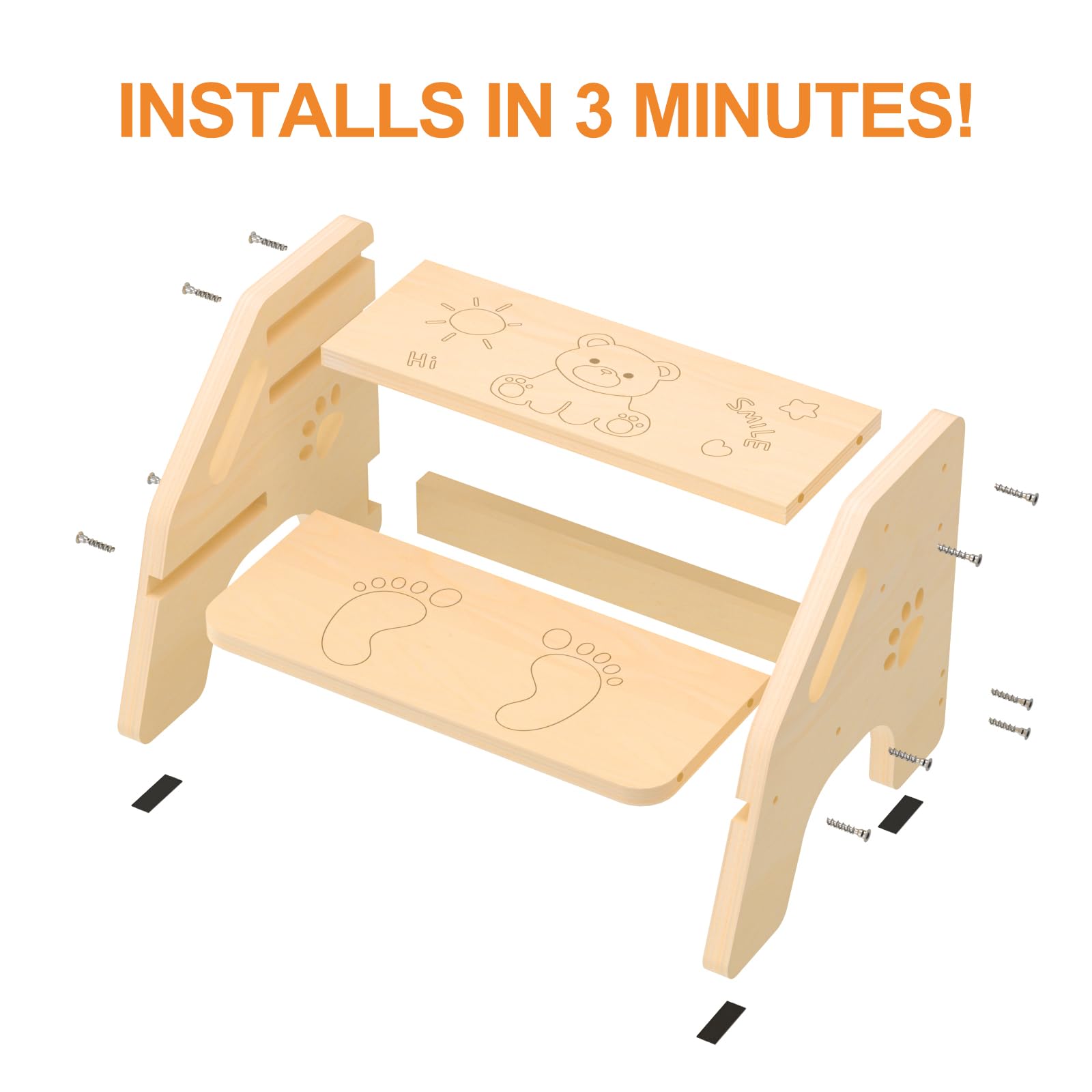 NMEO wide-base design provides daily stability for kids and adults
