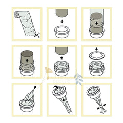 No Frills Refills 100m roll provides cost-effective, long-lasting diaper bin refills.