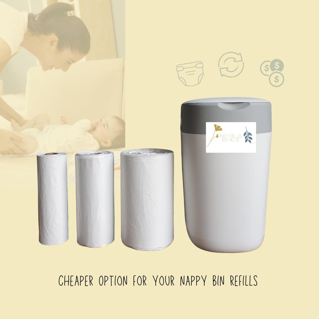 No Frills Refills fresh talc scent keeps nursery smelling fresh.