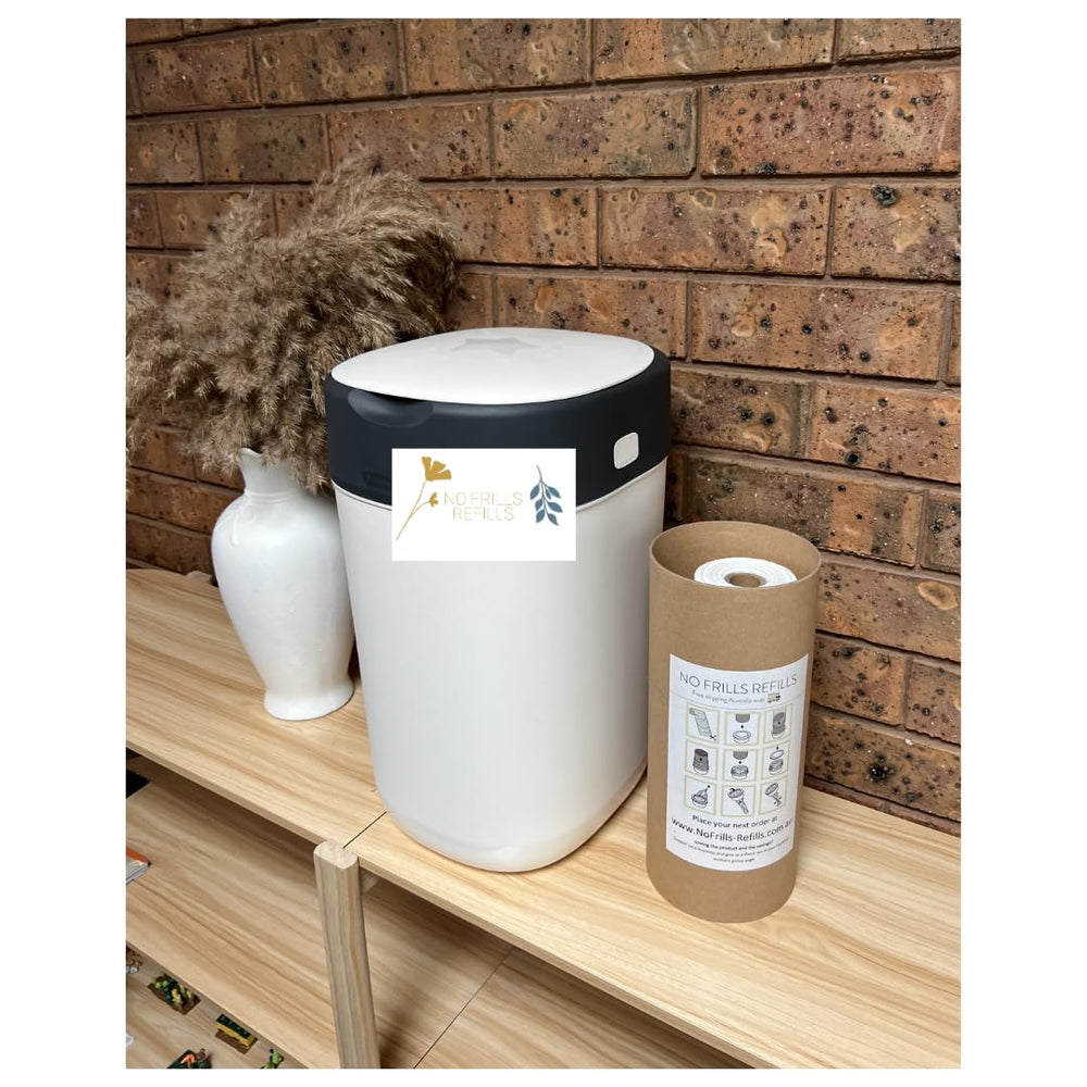 No Frills Refills easy-refill-steps save time during diaper changes.