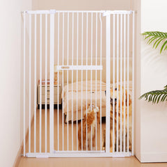 No Pawblems 55.1 extra tall gate setup secures doorways for pets.