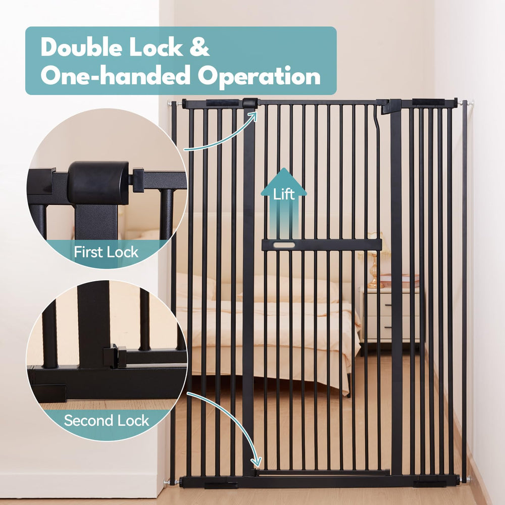No Pawlems gate auto-close feature demonstrated with smooth one-handed operation.