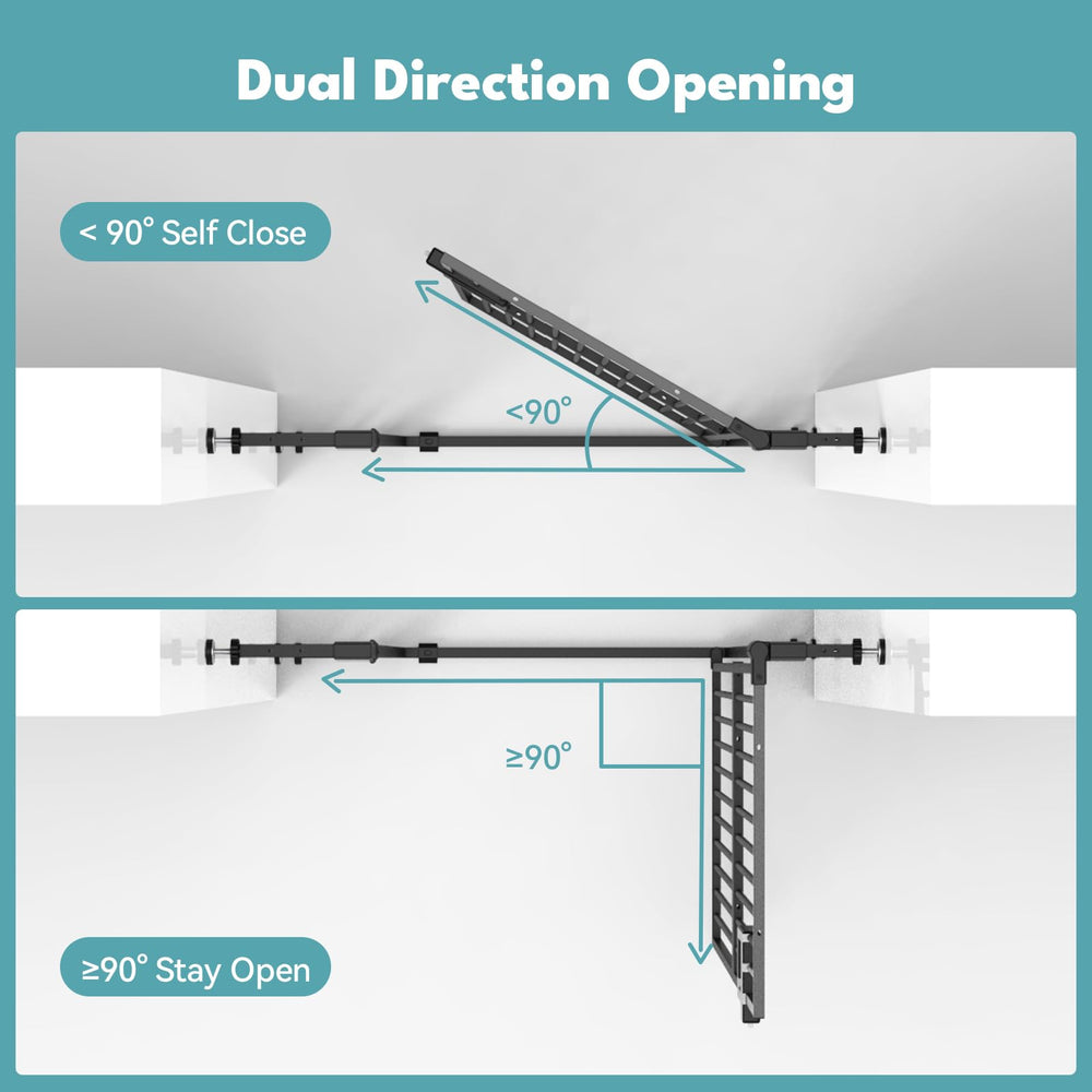 No Pawblems narrow bar spacing detail highlights safety against small paws.