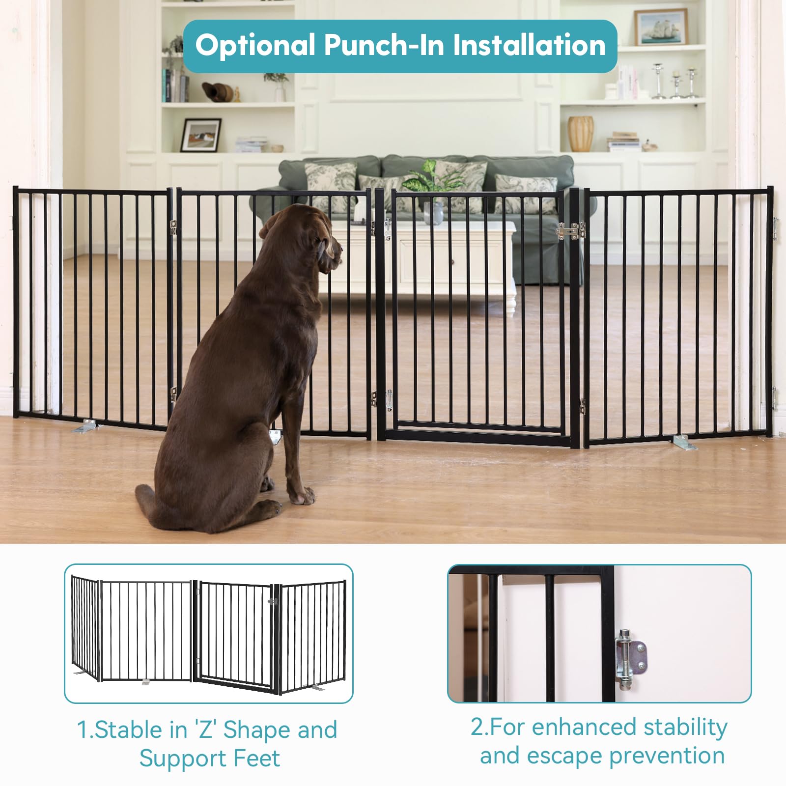 No Pawblems 78-inch wide configuration for wide openings and stairs
