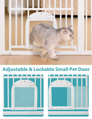 No Pawblems cat door adjustable left-right demonstrates flexible pet separation.