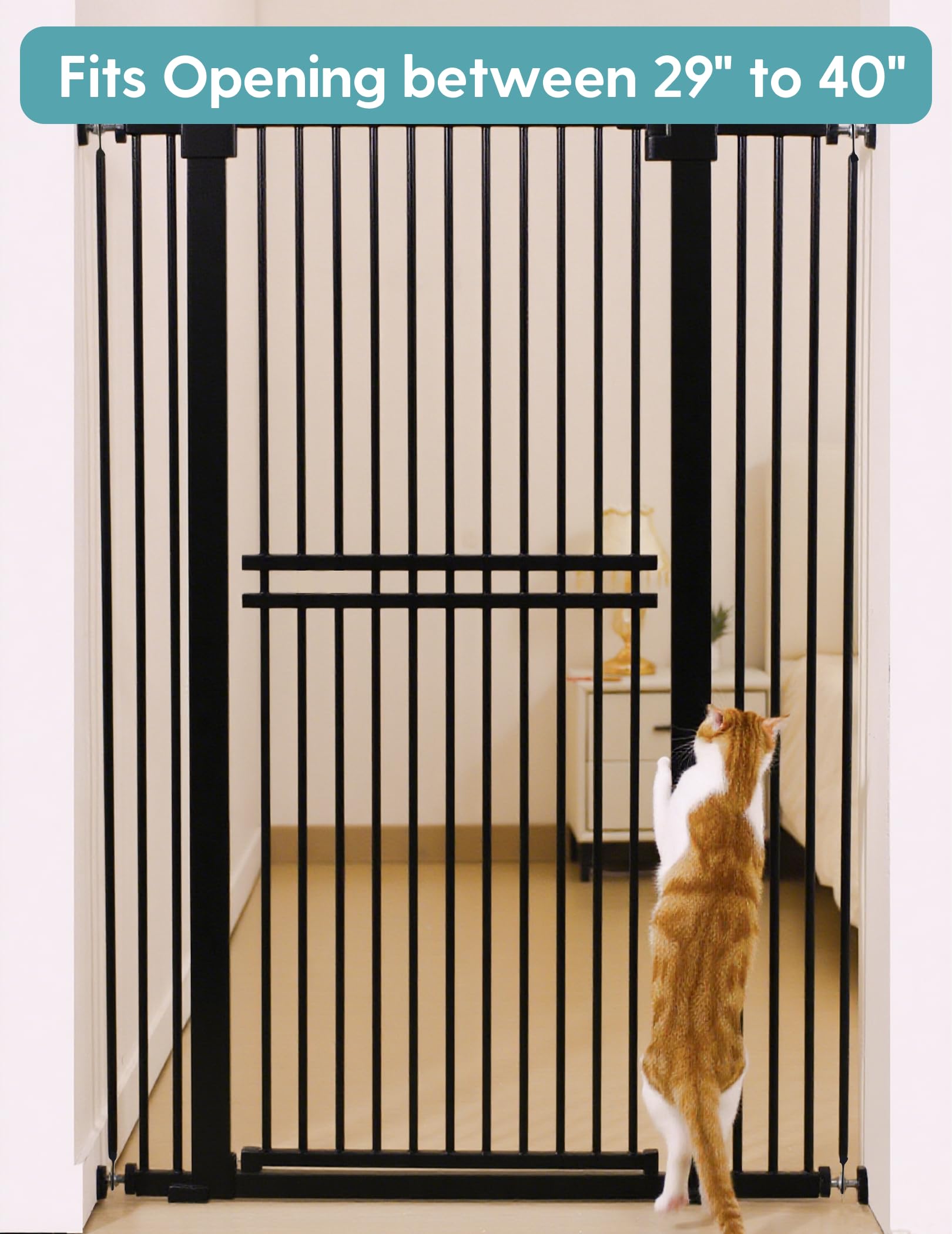 No Pawblems barrier in doorway demonstrates safe pet separation at home