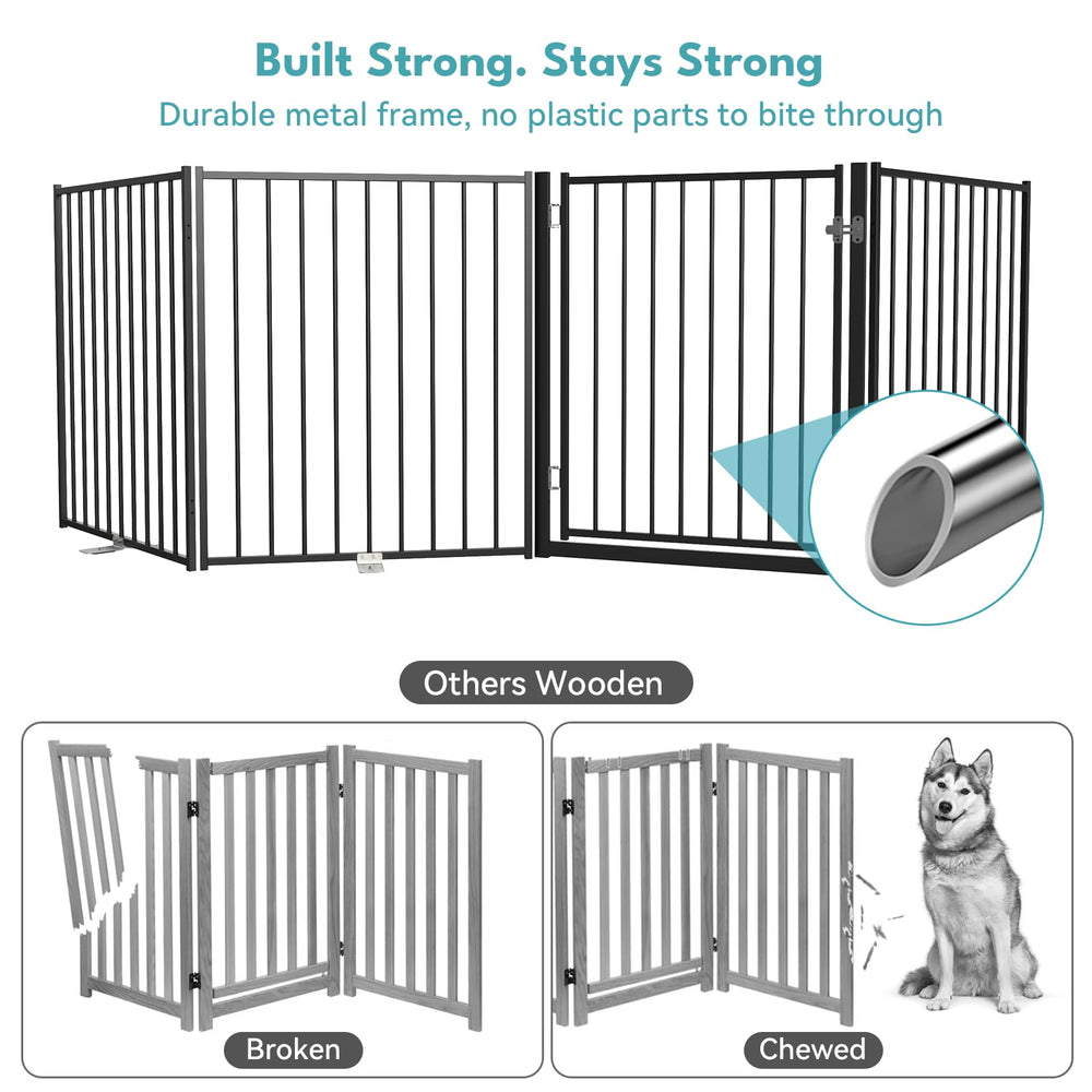 No Pawblems metal construction with stable feet resists being pushed.