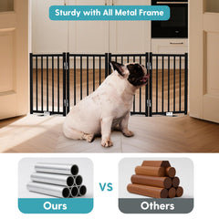 No Pawblems dog gate wall-mount compatible for stable in-home setup.