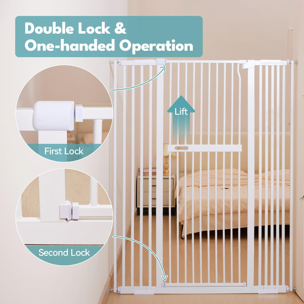 No Pawblems extensions add width to fit 29.9–44.4 inch openings.