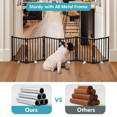 No Pawblems folding gate with 360 hinges offers flexible shapes.
