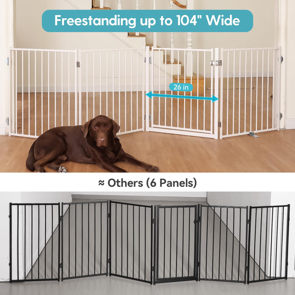 No Pawblems walk-through door enables easy access during play and cleanup.