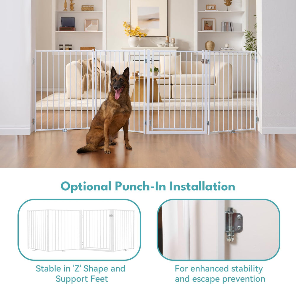 No Pawblems gate-support-feet ensure stable, durable metal construction.