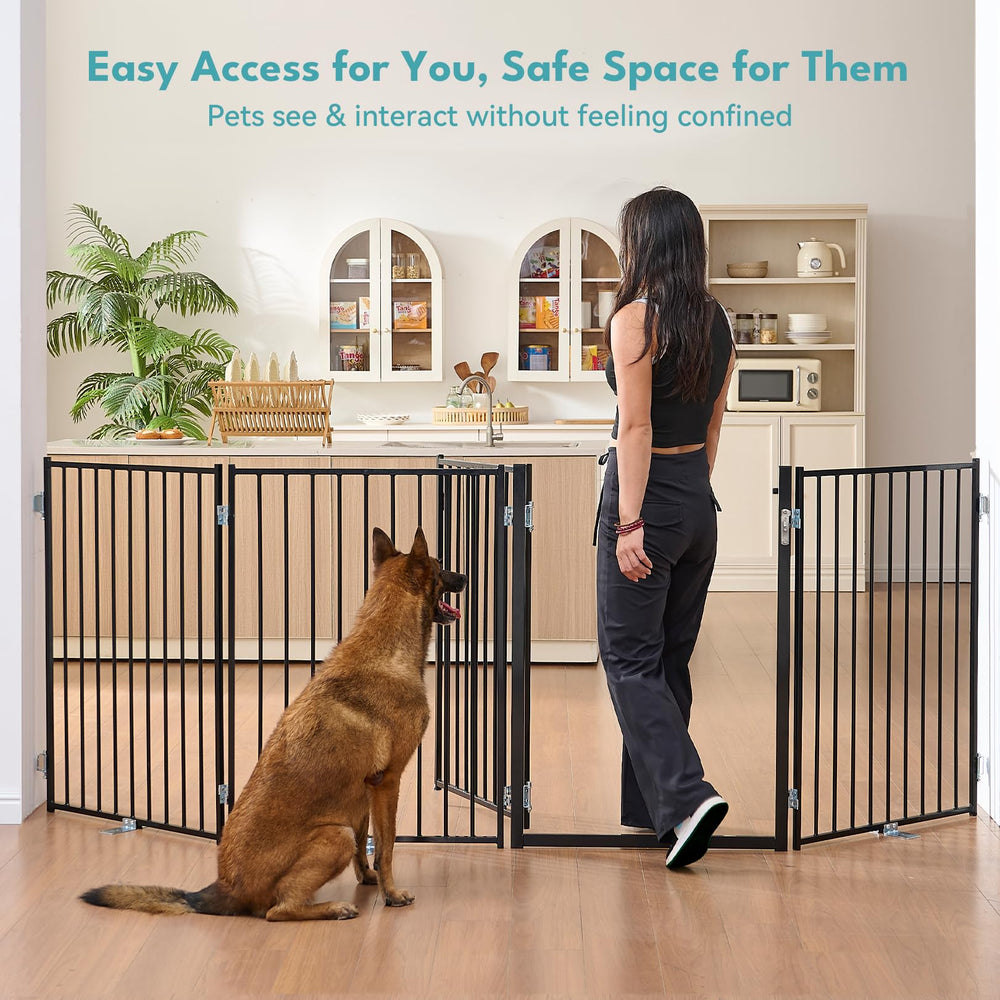 No Pawlems gate walk-through door provides easy access for owners.