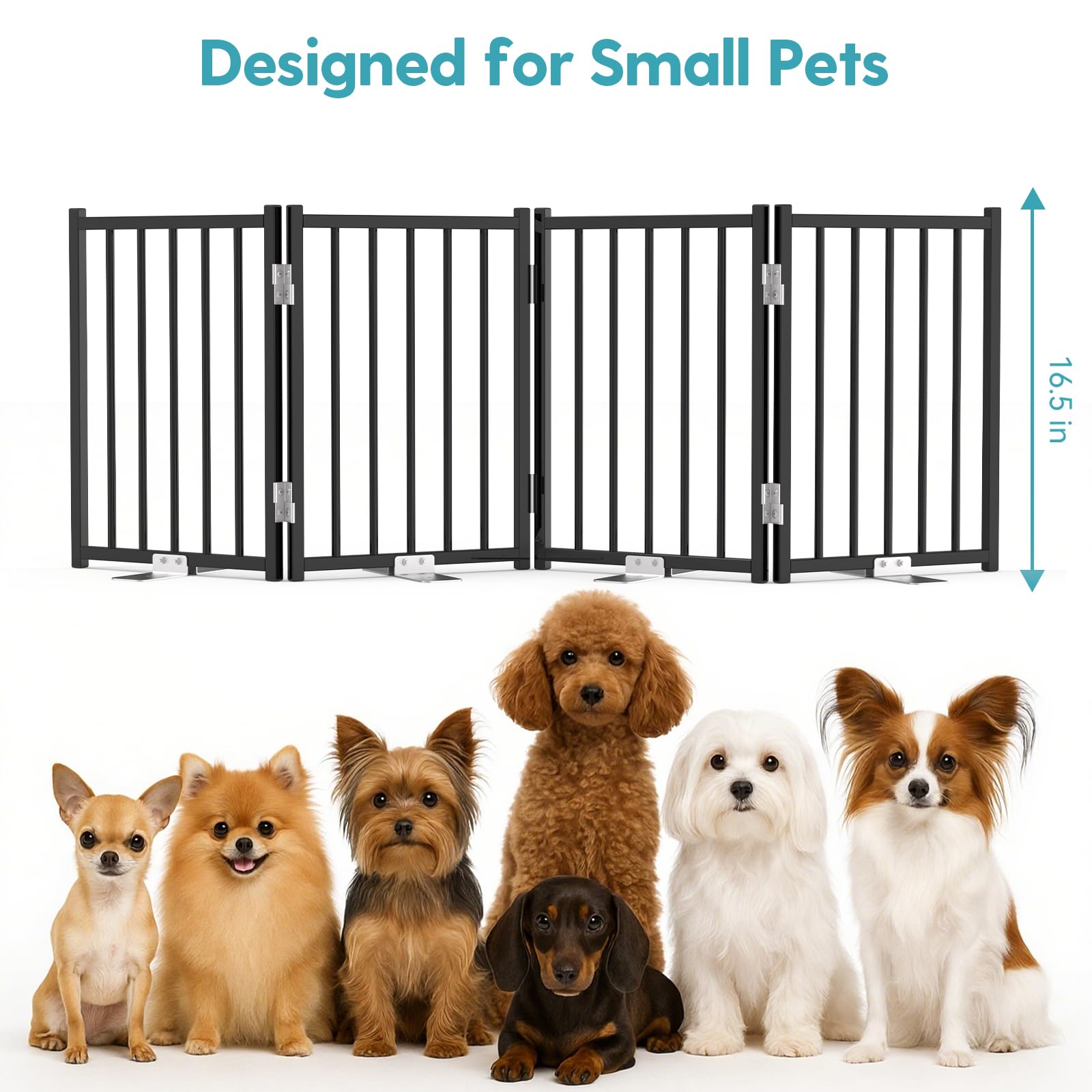 No Pawblems indoor-outdoor gate provides versatile pet safety.