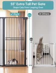 No Pawblems pressure-mounted installation diagram shows drill-free setup