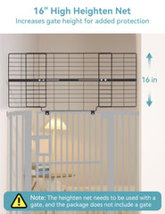 No Pawblems top extension adjustable for 26-42 inch gates, secure and versatile.