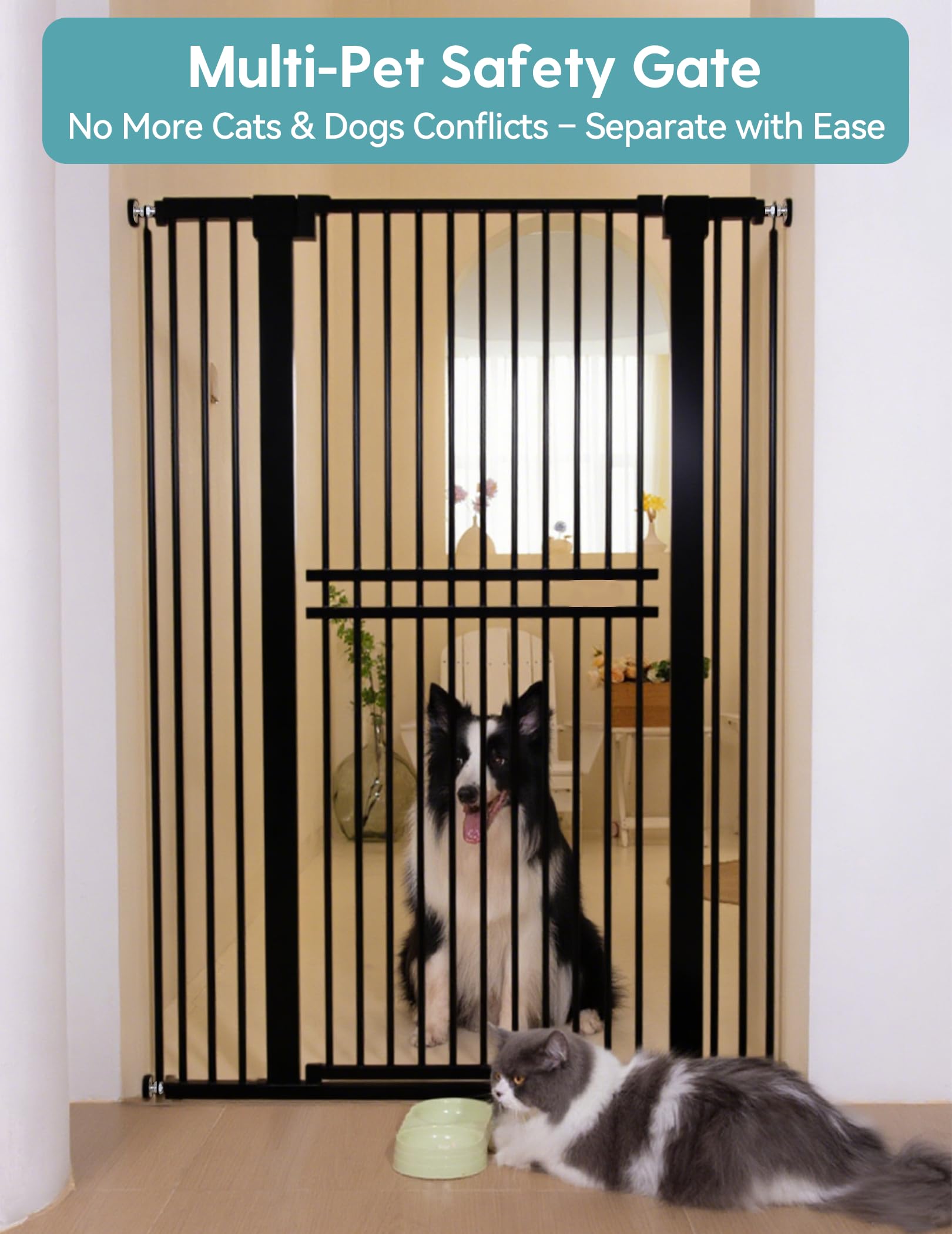 No Pawblems ultra-narrow spacing close-up reduces escape risk