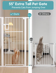 No Pawblems Upgraded 1.37-inch ultra-narrow gaps prevent pet escapes