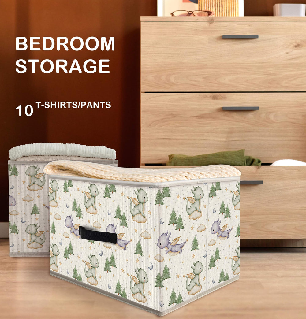 Nogrit dinosaur-green-purple-decor adds durable, stylish storage for nurseries or playrooms.
