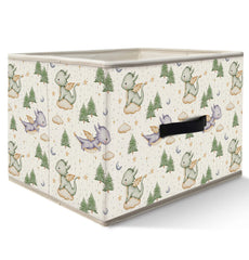 Nogrit dinosaur-nursery-storage-bin keeps toys and books neatly organized in kids' spaces.
