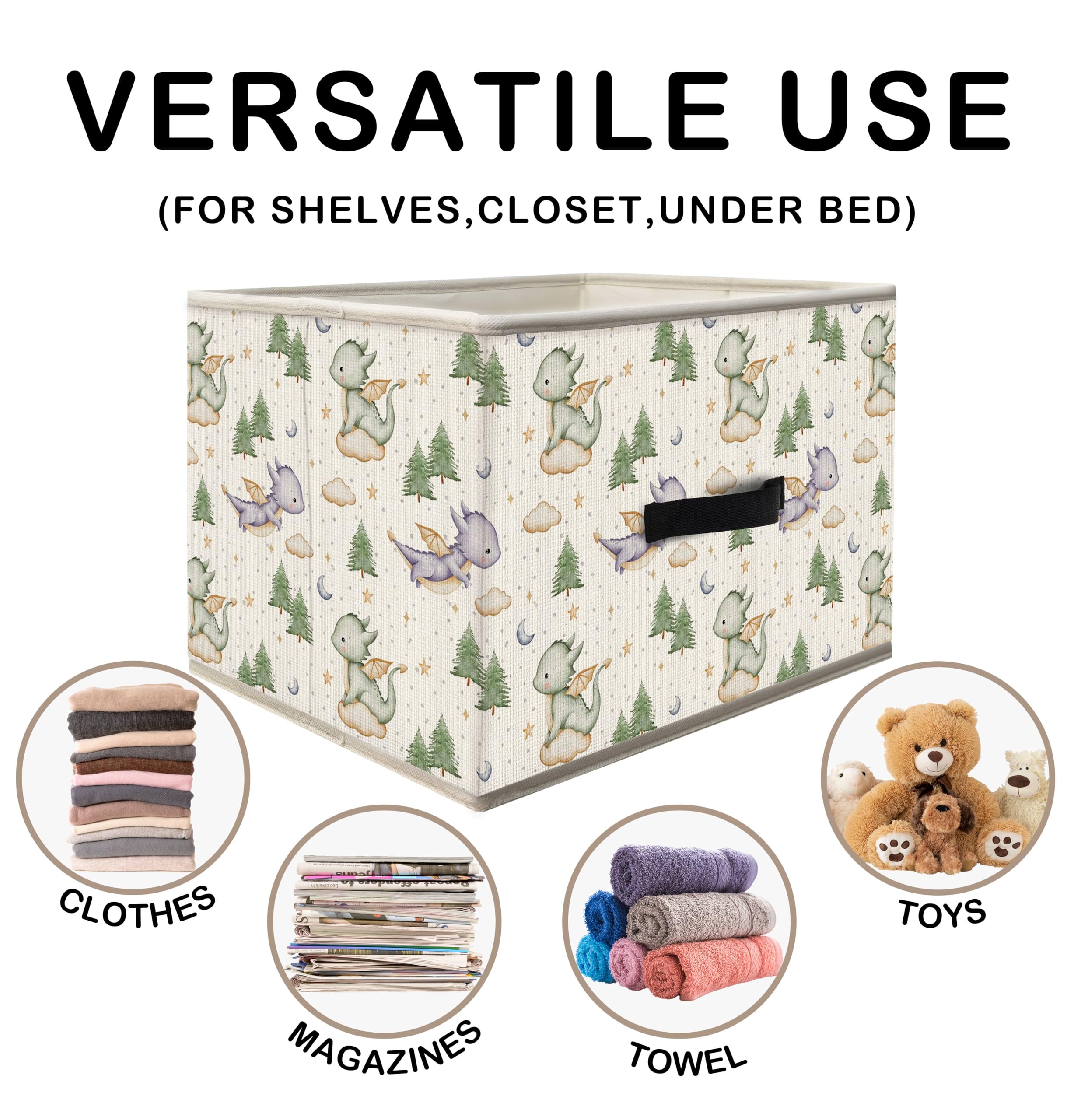 Nogrit dinosaur-toybox-boys-bedroom showcases green and purple dinosaurs as a playful storage solution.