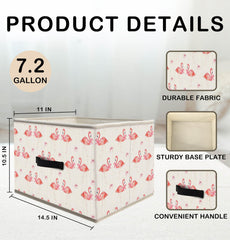 Nogrit Pink Flamingo Storage Bin pattern options complement decor and storage.