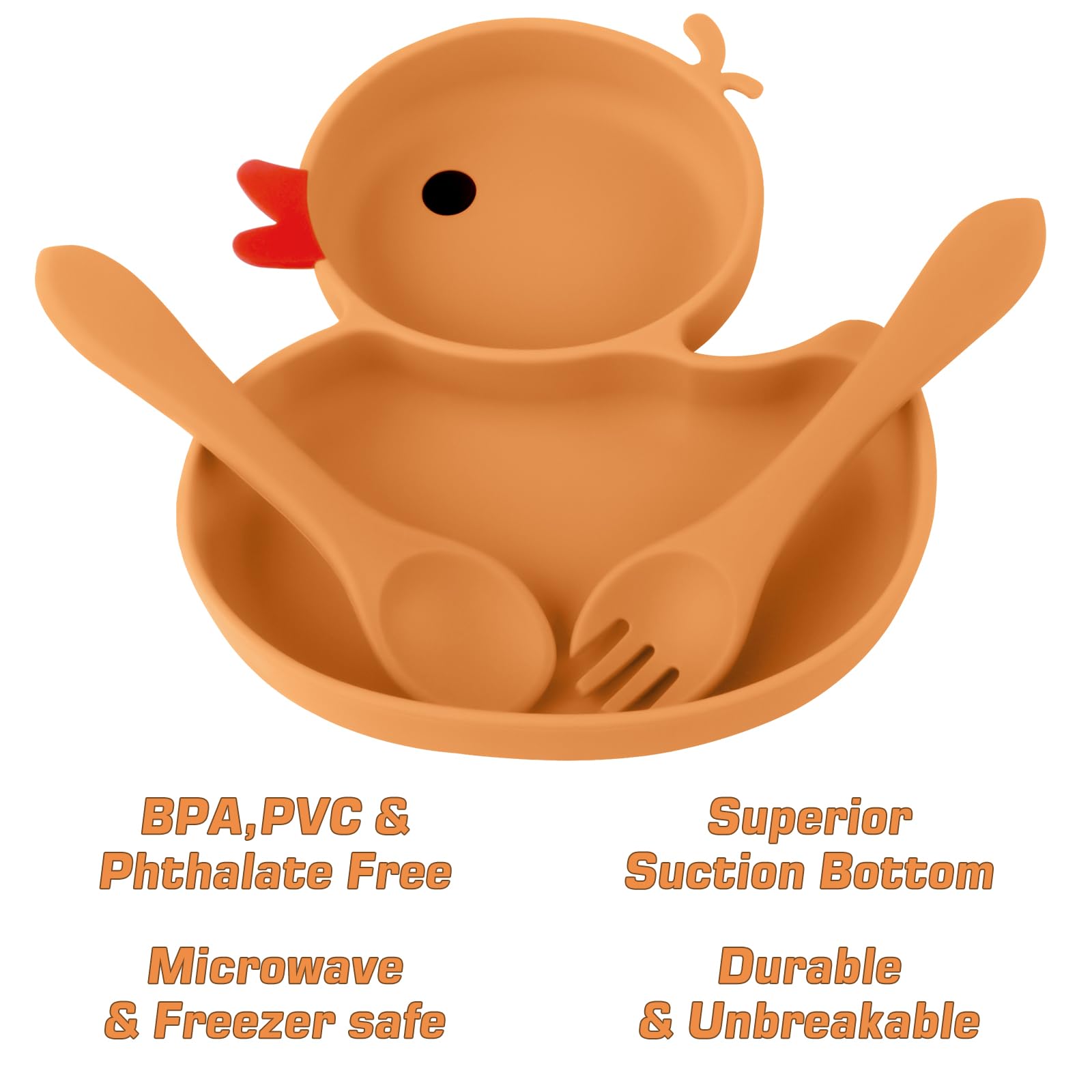 nohlerlife BPA-free 100% food-grade silicone for safe baby meals