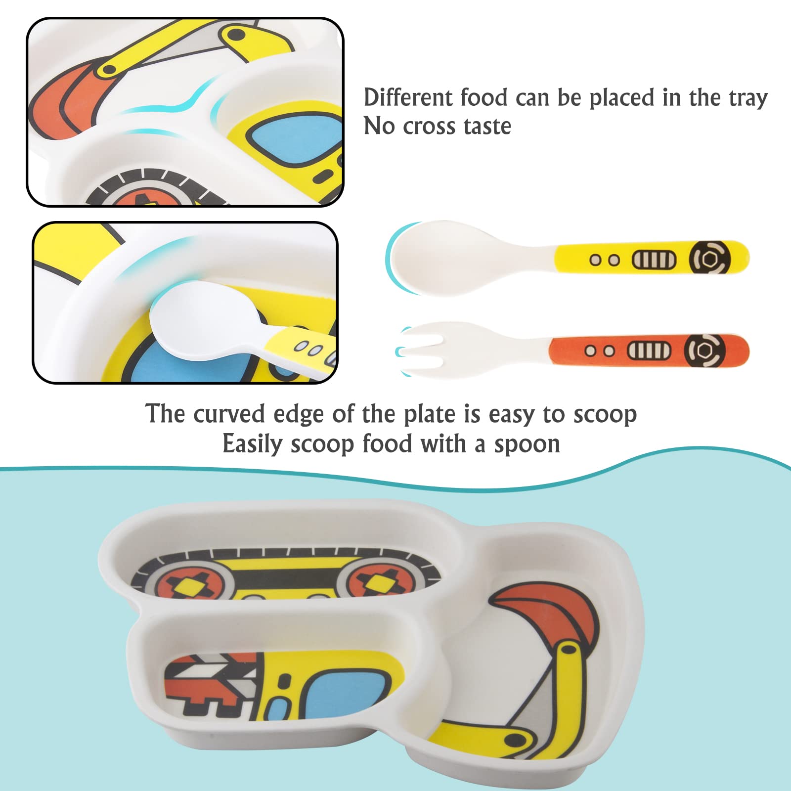 Nohlerlife Excavators suction-plate keeps plates in place during meals.