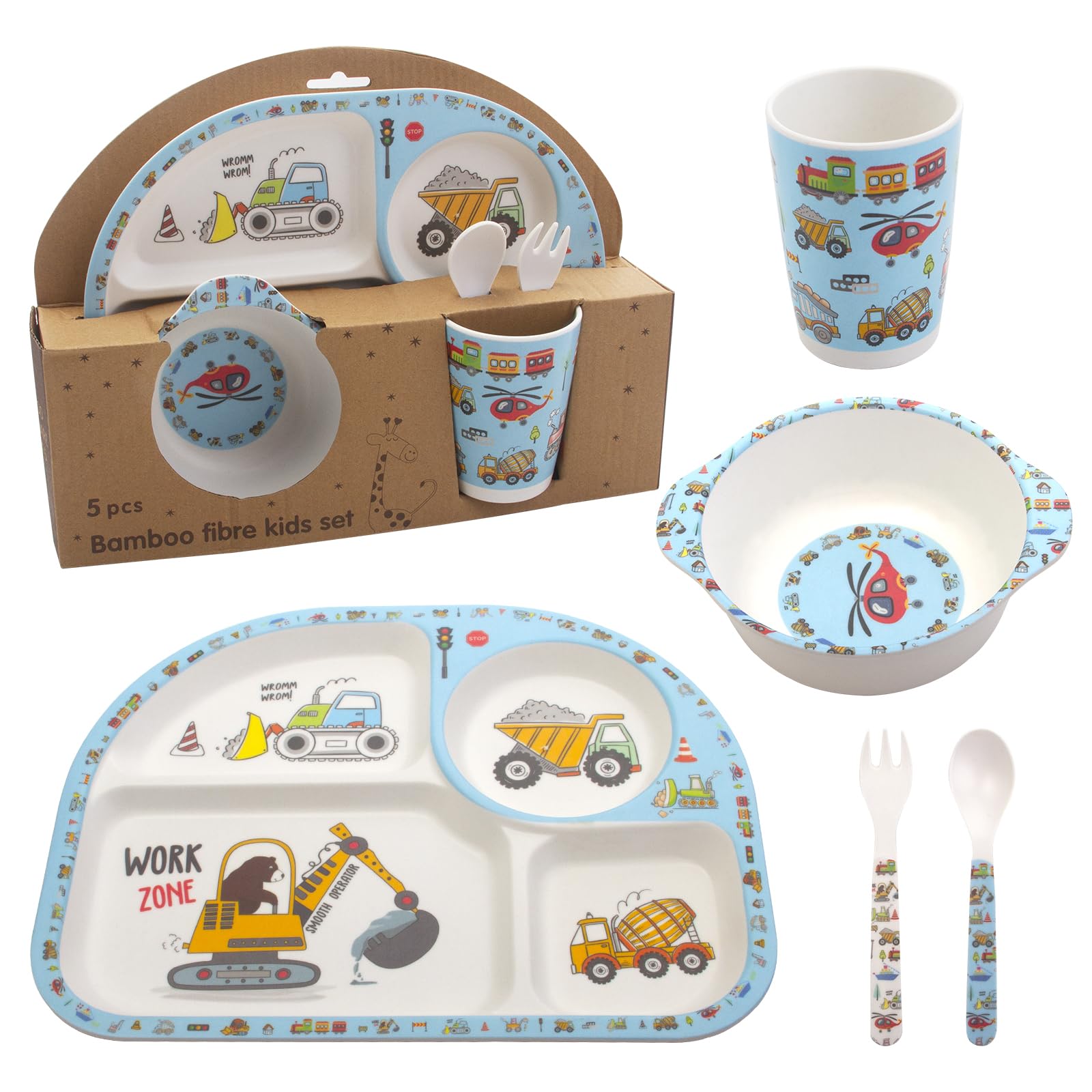 Nohlerlife dinnerware assembly provides a complete toddler tableware solution.