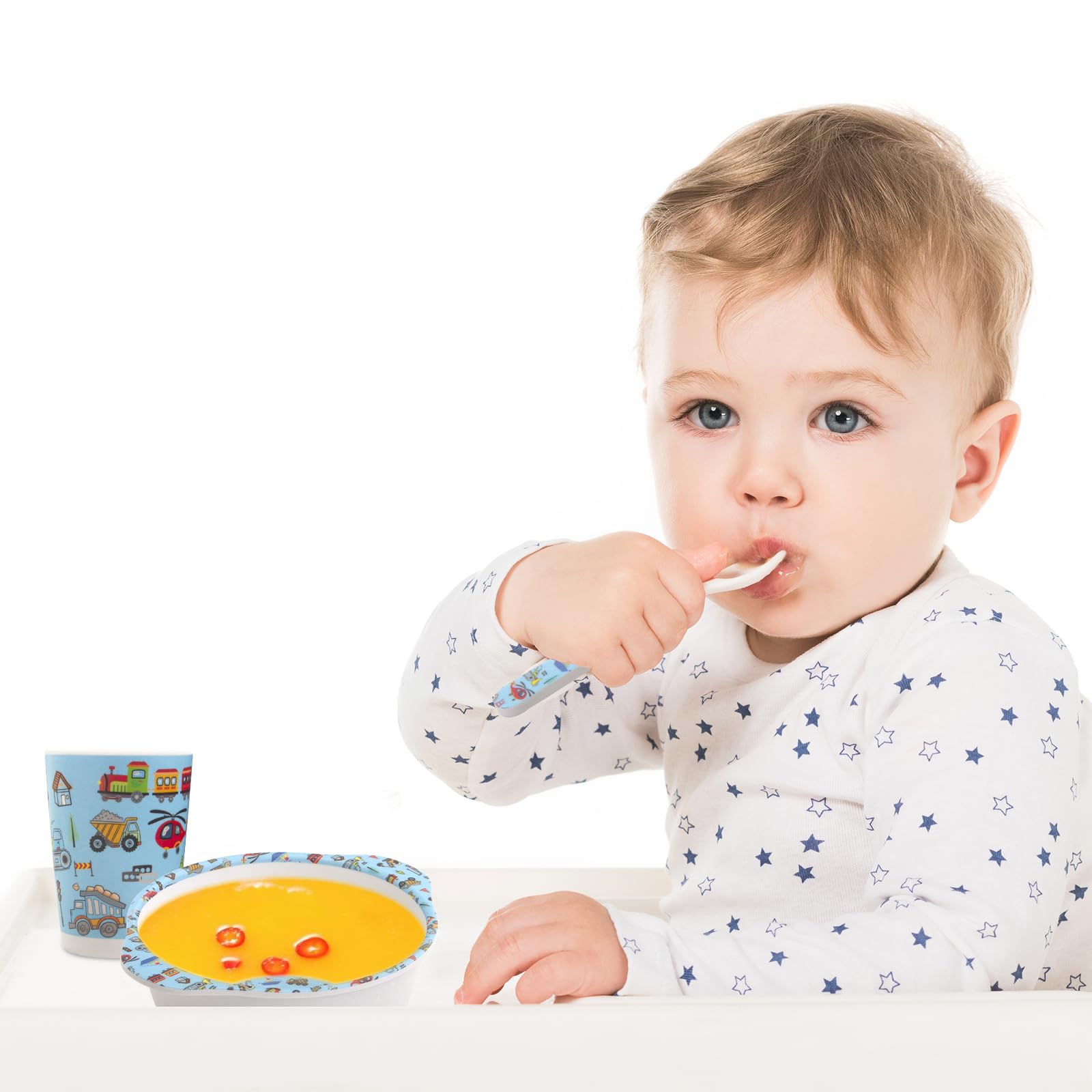 Nohlerlife kids feeding-set fork with child-friendly grip.