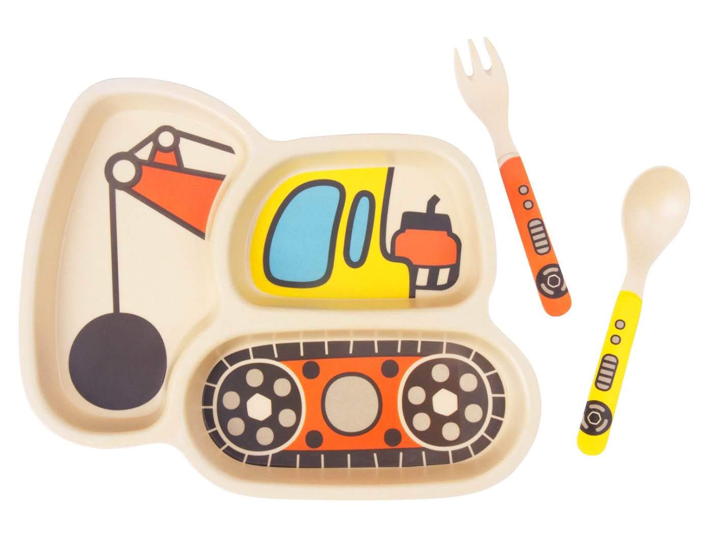 Nohlerlife plates in use at the table, supporting independent eating.